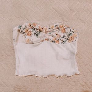 floral tube top